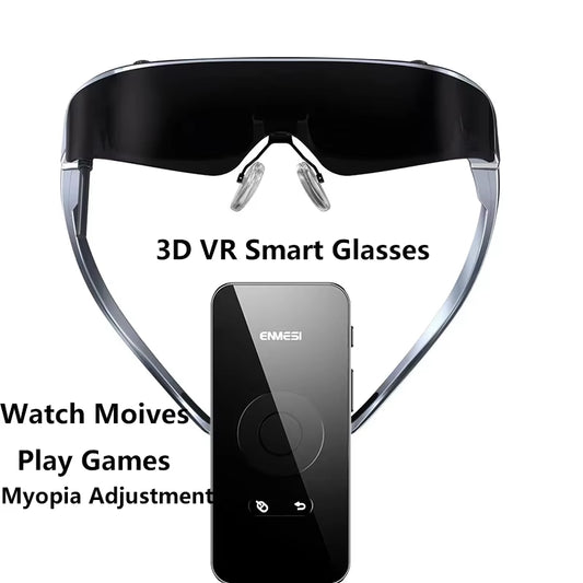 2024 Newest Update Android System 3D VR Smart Glasses 3D HD Movie Entertainment Portable Mobile Cinema Play Games Smart Glasses