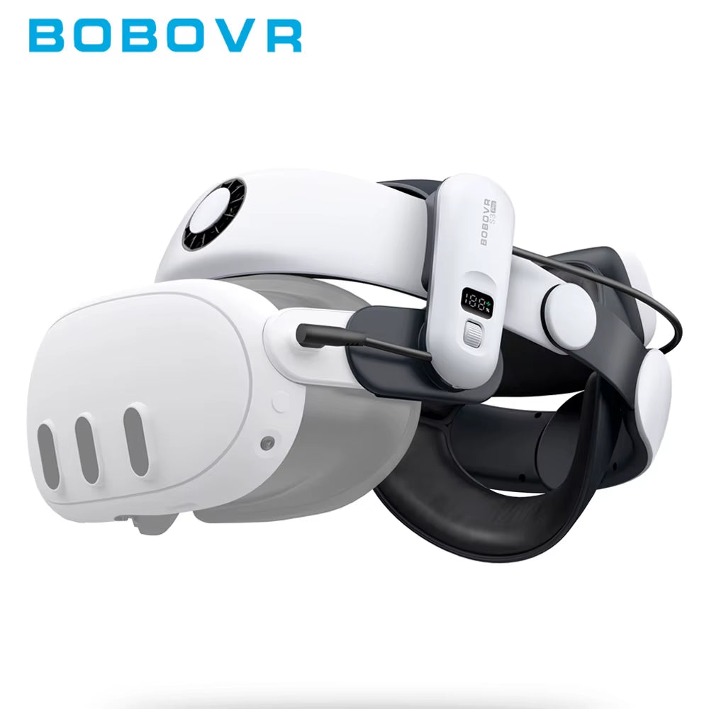 BOBOVR S3 Pro 10000Mah Battery Head Strap  3/Quest 3S with Head Air Conditioning VR Accessories Enhance Support