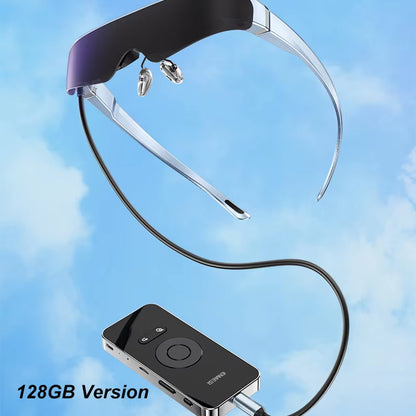 2024 Newest Update Android System 3D VR Smart Glasses 3D HD Movie Entertainment Portable Mobile Cinema Play Games Smart Glasses